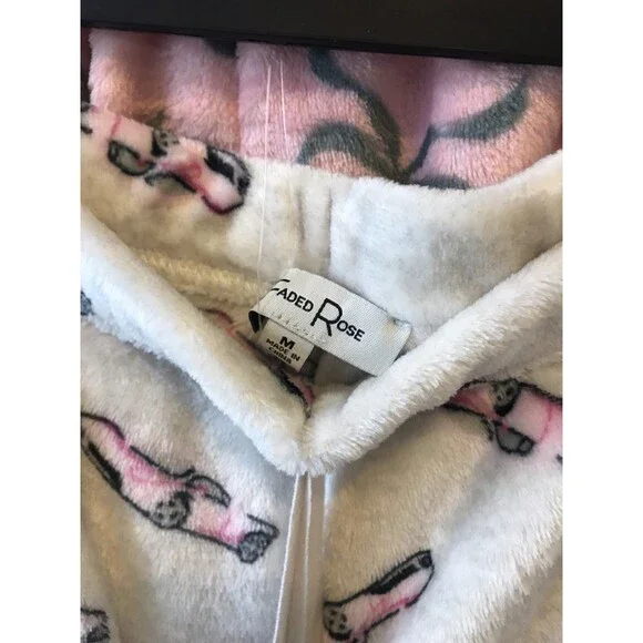 Fade Rose Women’s  Pajamas Shorts Size M Pink/ Ivory Color Intimate  Sleepwear - Picture 4 of 13